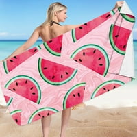 Jsaierl Microfiber Beach Towel Супер лека цветна кърпа за кърпа за баня пясъчна плажна одеяло за многоцелеви кърпи за пътни плувен басейн