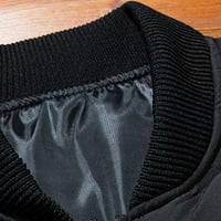 Pgeraug за мъже прост камуфлажен цвят съвпадение на джобни жилетка с цип пуловер якета за мъже черни xl