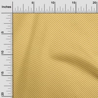 OneOone Velvet горчица жълта тъкан Chevron Fabric за шиене на отпечатана занаятчийска тъкан край двора