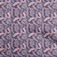 Oneoone Viscose Jersey Bluish Violet Fabric Heart, Star & Fashion Diy Clothing Quilting Fabric Print Fabric от двор