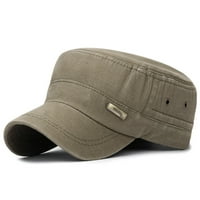Follure Unise Военен стил плоска шапка винтидж бейзболна шапка спортна шапка на слънце