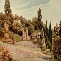 The Studio Upper Terrace, Villa Imperiale, Genoa Poster Print от Джордж С. Елгуд
