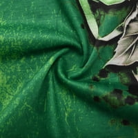 Женски върхове на резервоарите летни тениски Цветна печат Небрежен U Врат късо ръкав туники монтирани тренировки блузи