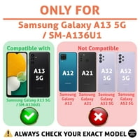 TalkingCase Slim Case, съвместим за Samsung Galaxy A 5G, тънък гел TPU капак, козел един зодиакален печат, лек, гъвкав, мек, САЩ