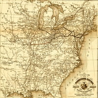 Пенсилвания Централен от Vintage Maps