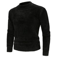 Pimfylm мъжки пуловери пуловери дълги пуловери лятни зимни дрехи черно xl