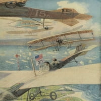 Списание на Scribners 1911 г., закръгляне на печат на плаката на Windward Mark от Уилям Хардън Фостър