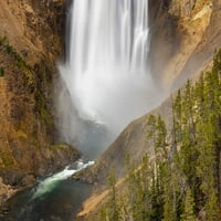 Каньон на долния водопад на Националния парк-Уайоминг отпечатък на Йелоустоун-Жълтик-Адам Джоунс
