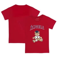 Детско мъничко червено червено Лос Анджелис Ангели Теди момче тениска