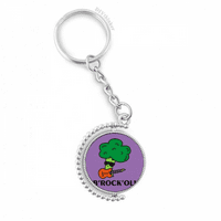 Broccoli Music Guitar Performance Rotatable Keyholder Ring Disc Accessories Chain Clip