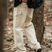 Hwmodou мъжки панталони от солиден цвят направо пролет лято модерни небрежни дишащи мъжки дрехи панталони за мъже