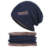 Мъжки унизионни зимни шапки шал шал плетат дебели топли шапки на открито флот