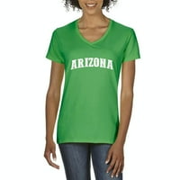 Arti - Кратко ръкав с тениска с тениска с жени, до женски размер 3XL - Аризона
