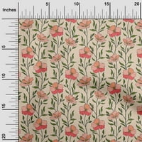 Oneoone Velvet Peach Fabric Floral Sewing Craft Projects Fabric щампи по двор широк