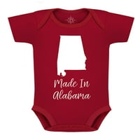 Колекция Creative Knitwear States - Boys and Girls Benncy and Toddler Bodysuit - направен в Алабама - Crimson, Messions