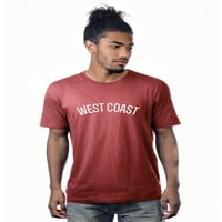 Daxton Premium Basic Crew Neck Short Leste Tshirt Cities West Coast Letter-Hthred White-XXX-Clarge