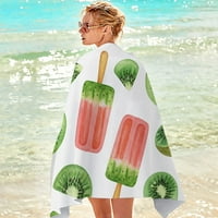Dqueduo Beach кърпа Микрофибър Супер лек цветна баня за кърпа за пясъчна кърпа с многоцелеви плажни одеяла за пътни плувен басейн на хлабина