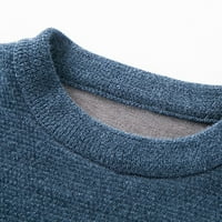 Мъжки плетен пуловер Jinda Уютни пуловери за пуловери с меко издърпване на пролетните основни плетани тъмно сиво 36