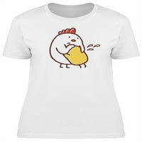 Пиле, плачещо с мама карикатурен тройник женски -образ