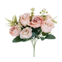 Vntub Clearance Цветя море, роза, имитация на цвете зелено растение на едро сватбена декорация